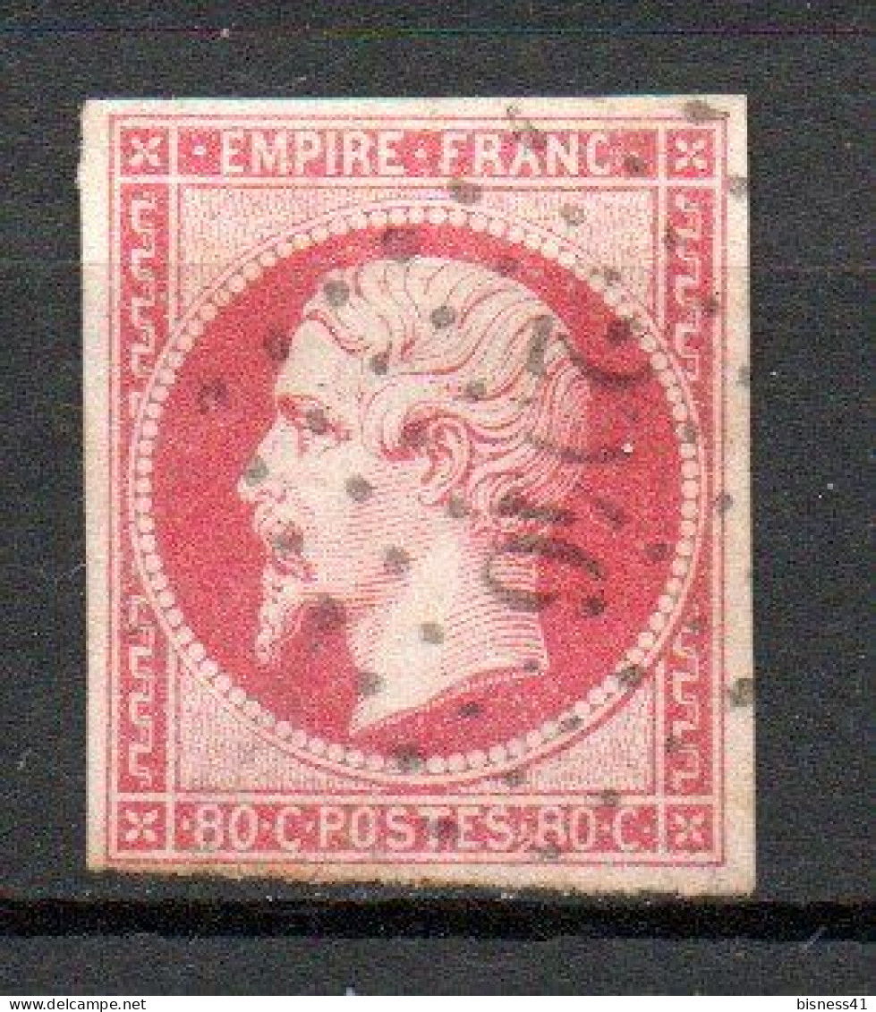 Col33 France 1854 N° 17Aa  Oblitéré PC 2?46 : 75,00€ - 1853-1860 Napoléon III