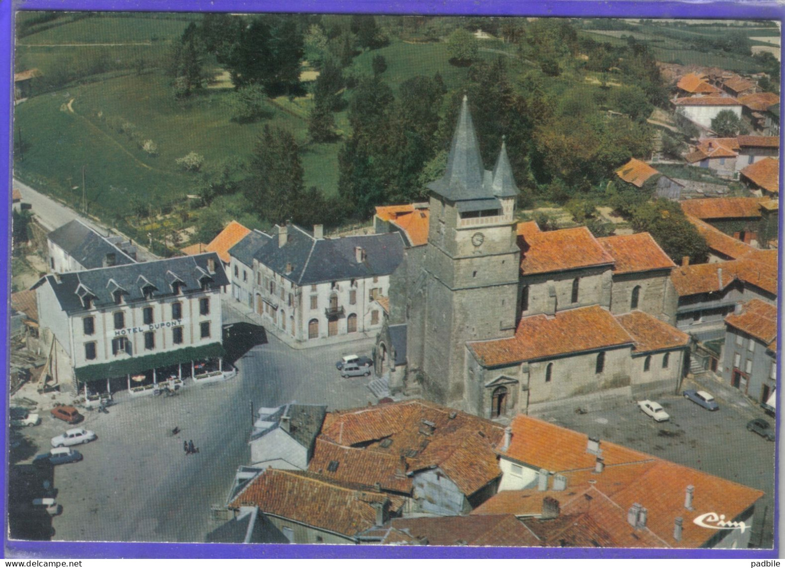 Carte Postale 65. Castelnau-Magnoac  Hotel Dupont   Très Beau Plan - Castelnau Magnoac