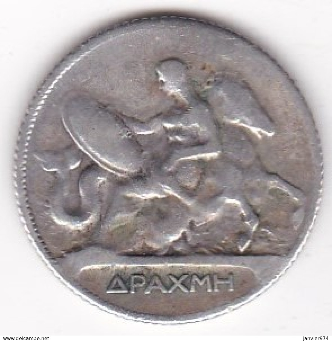Grèce,  1 Drachme 1910 A. George I, En Argent. KM# 60 - Grèce