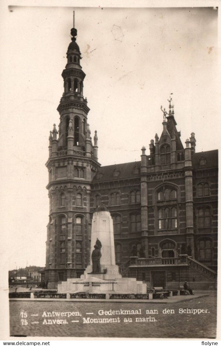 Anvers - Antwerpen - Carte Photo - Place Et Monument Au Marin - Antwerpen