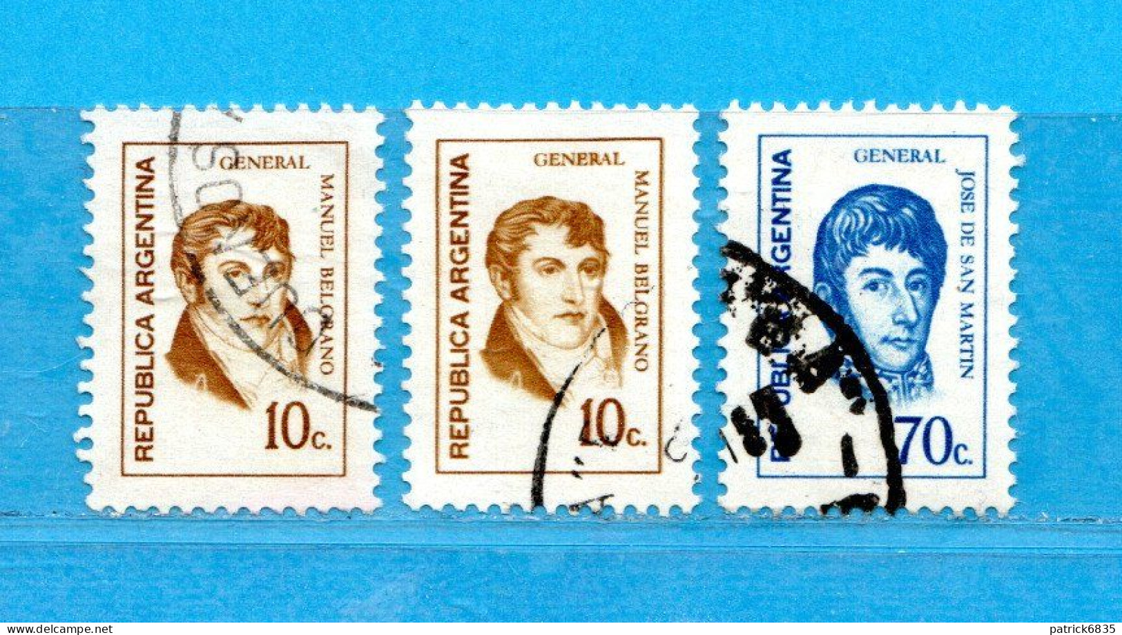 (Us.7) Argentina ° 1973  -  Yv. 948-948a-949.  Oblitérer. - Usados