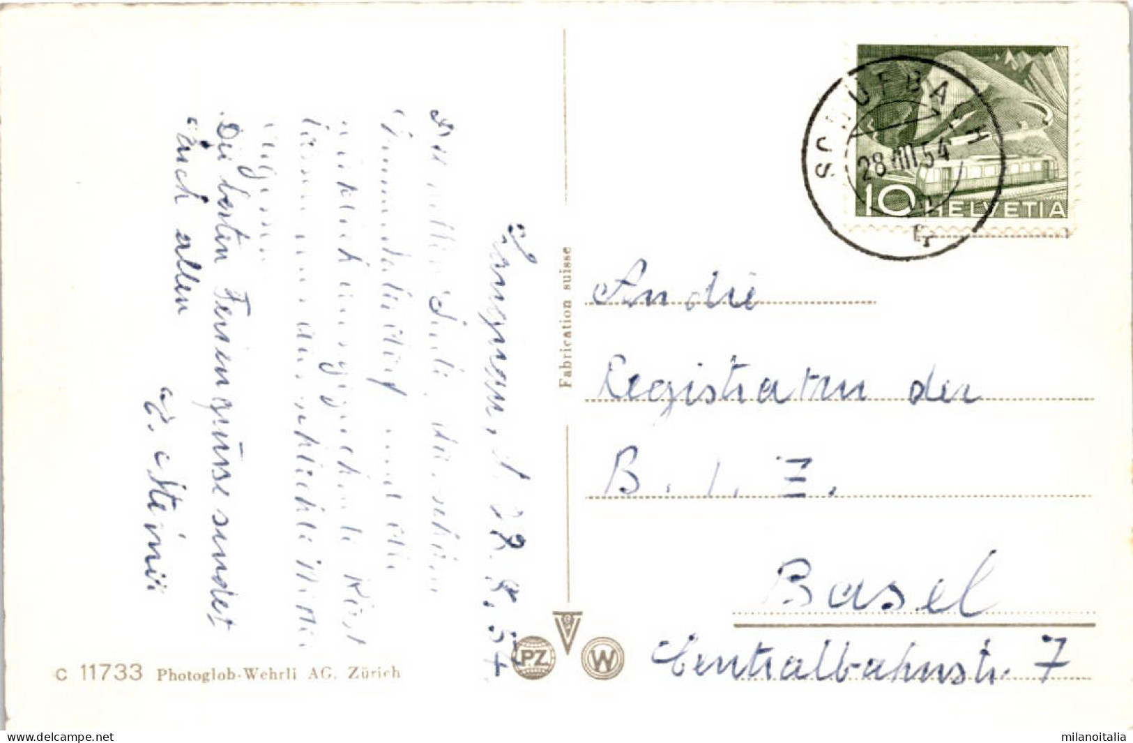 Langnau I/E. - Parkanlage (11733) * 28. 7. 1954 - Langnau Im Emmental