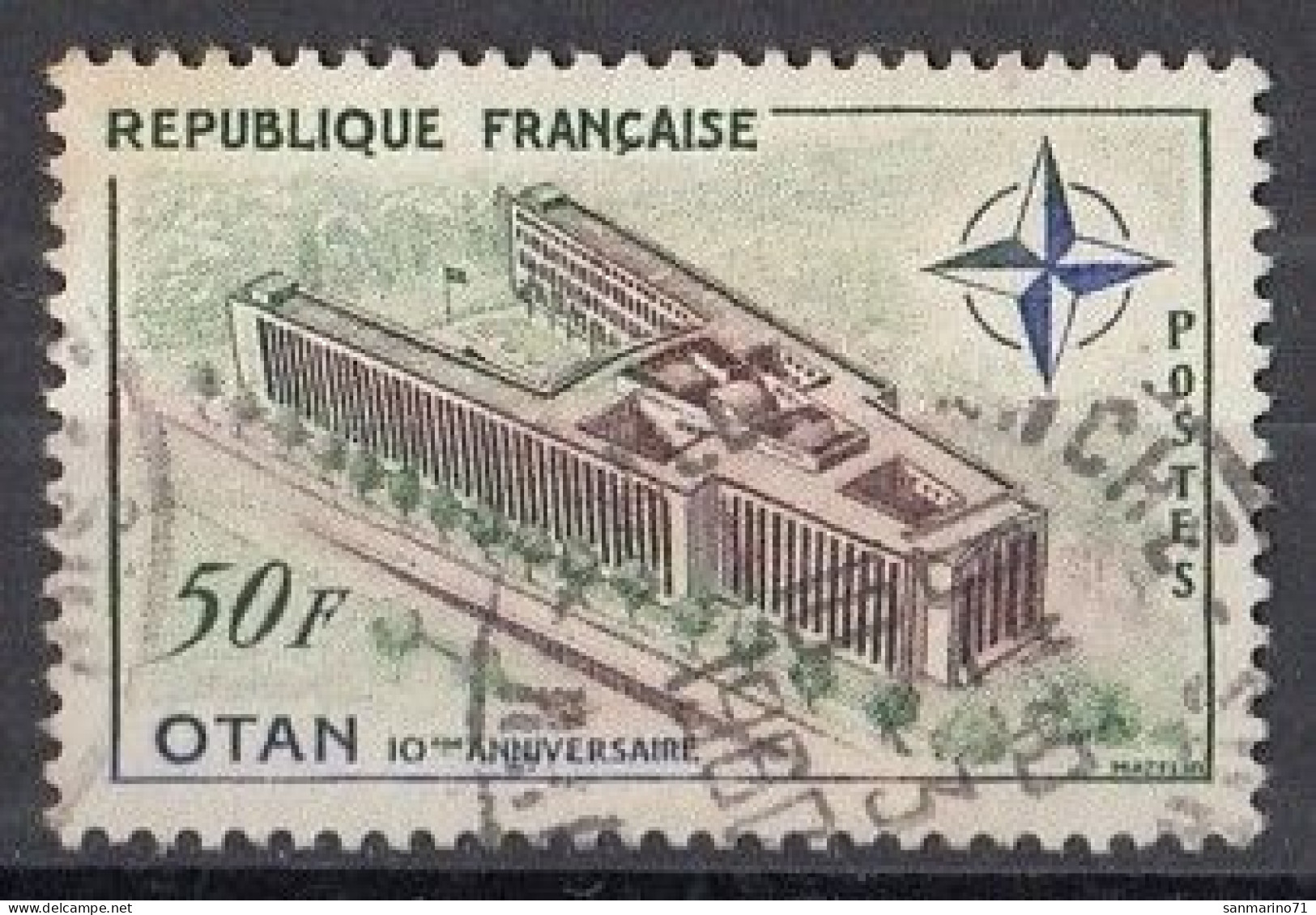 FRANCE 1272,used,falc Hinged - OTAN