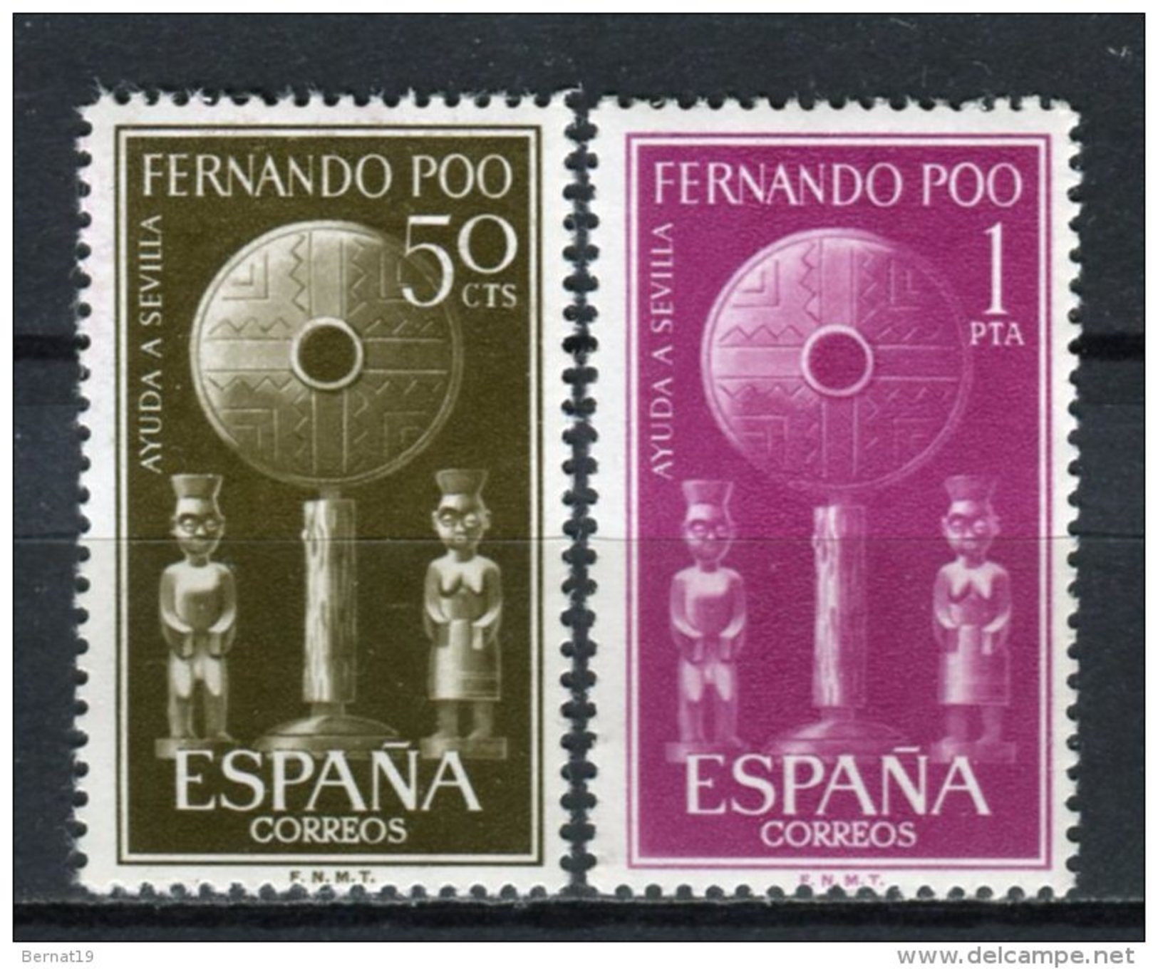 Fernando Poo 1963. Edifil 213-14 X 2 ** MNH - Fernando Po