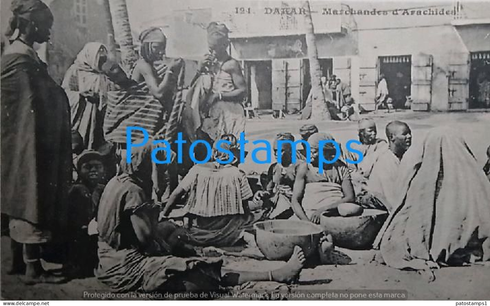 207098 AFRICA DAKAR SENEGAL COSTUMES PEANUT MERCHANTS POSTAL POSTCARD - Non Classés