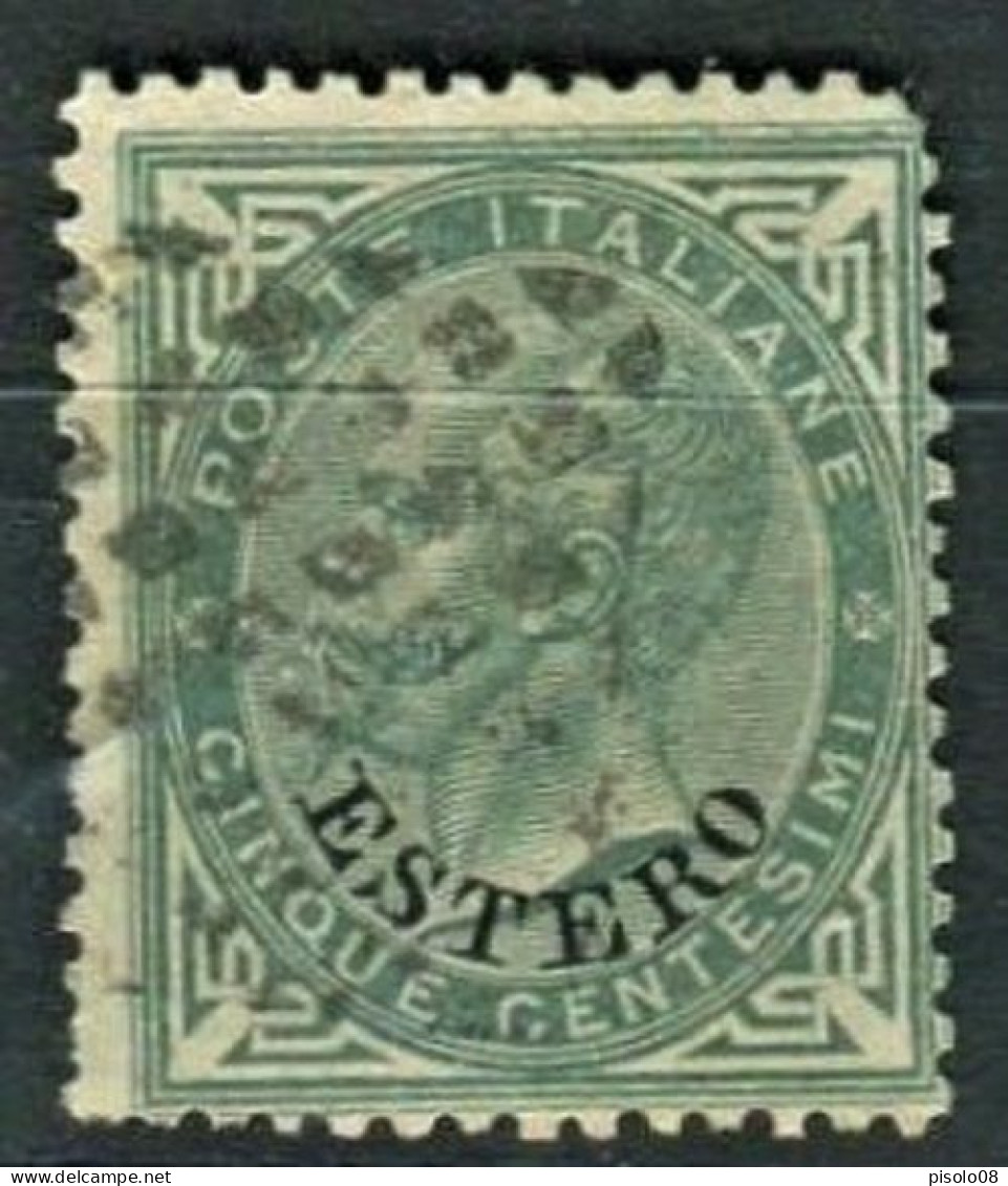 OCCUPAZIONI LEVANTE 1874 VITTORIO EMANUELE II  5 C. USATO - Amtliche Ausgaben