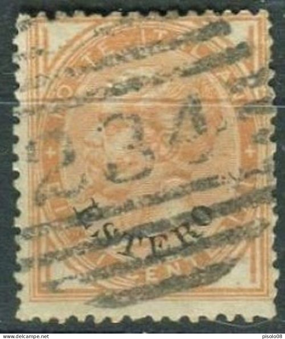 OCCUPAZIONI LEVANTE 1874 VITTORIO EMANUELE II  10 C. USATO - Amtliche Ausgaben
