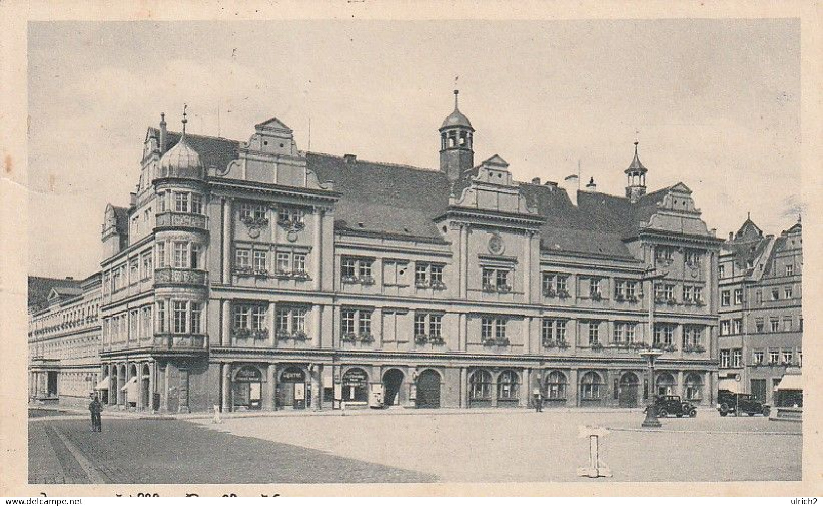 AK Torgau Elbe - Rathaus - Feldpost Heimat-Pferde-Park 4 Torgau - 1941 (64438) - Torgau