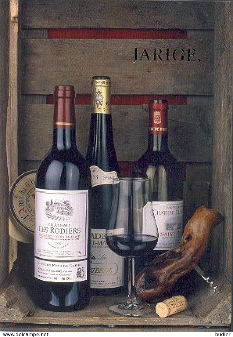 PGR-H58-N : VIN,WINE,BOUTEILLE,BOTTLE,VERRE,GLASS, BOUCHON,CORK,TIRE-BOUCHON,CORKSCREW,CÔTES De BLAYE - Postogram