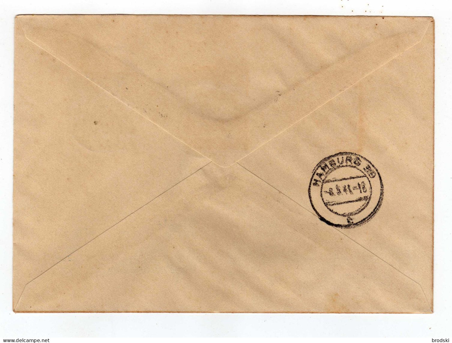 LUXEMBURG 1941 Cover; Luxemburg To Hamburg; Registered Recommandé  Reco R - 1940-1944 Duitse Bezetting