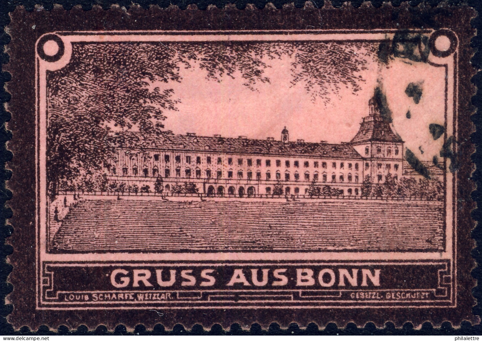 GERMANY / "GRUSS AUS BONN" Reklamemarke / Poster Stamp / Cinderella - Used - Altri & Non Classificati