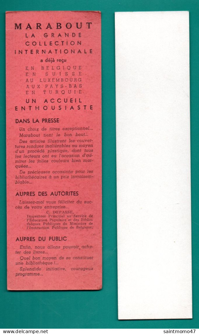 2 MARQUE-PAGES . " ÉDITIONS MARABOUT  " & " ÉDITIONS AUBÉRON " - Réf. N°71 E - - Marque-Pages