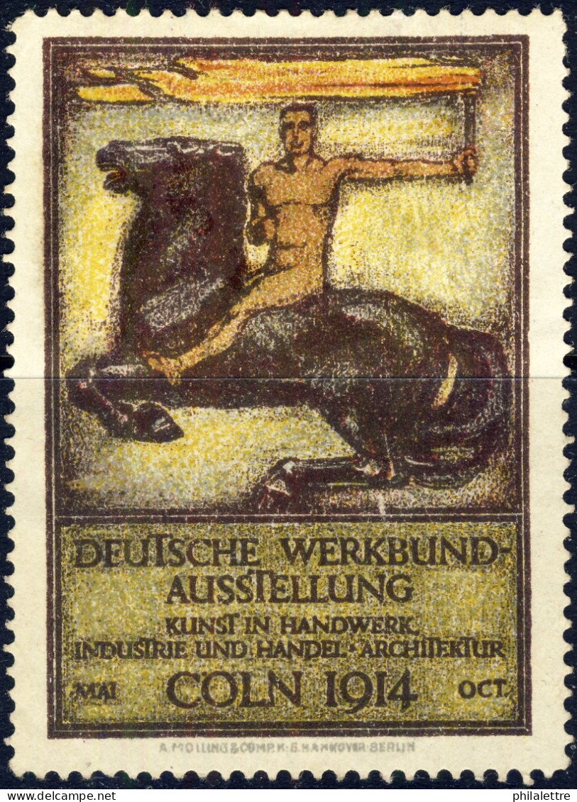 GERMANY - 1914 CÖLN Deutsche Werkbundausstellung Reklamemarke / Poster Stamp - No Gum - Sonstige & Ohne Zuordnung