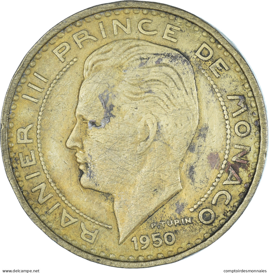 Monnaie, Monaco, 50 Francs, Cinquante, 1950 - 1949-1956 Oude Frank