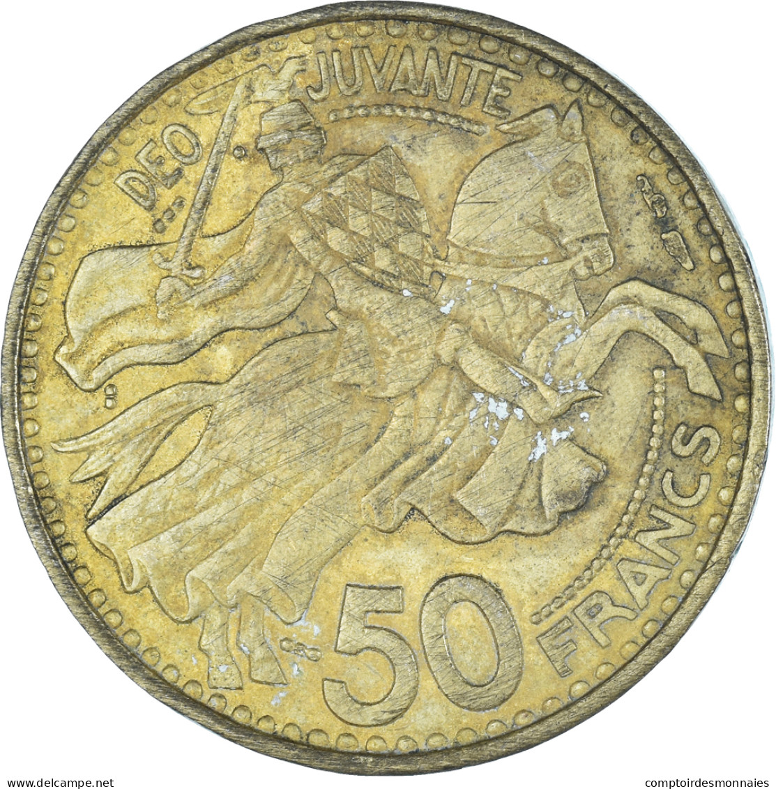 Monnaie, Monaco, 50 Francs, Cinquante, 1950 - 1949-1956 Anciens Francs