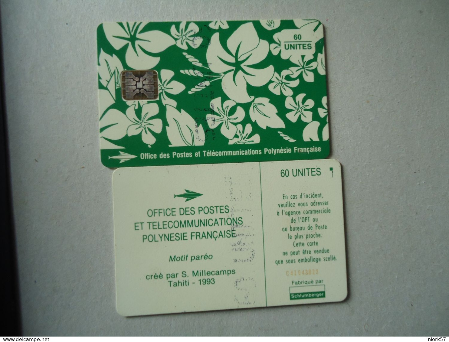 POLYNESIA FRENCH   USED CARDS  FLOWERS - Fleurs