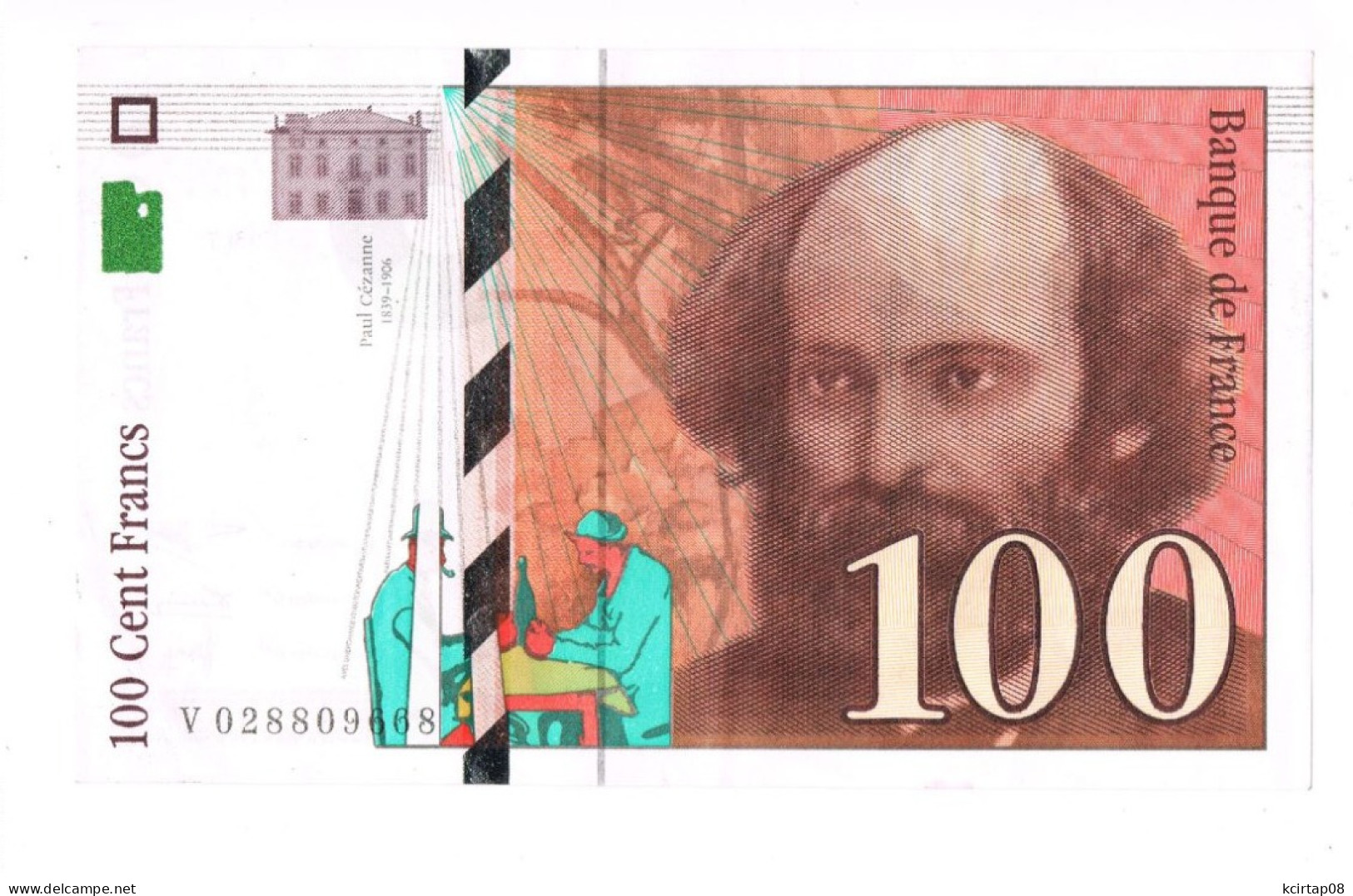 100 . Cents Francs 1997 . - 100 F 1997-1998 ''Cézanne''