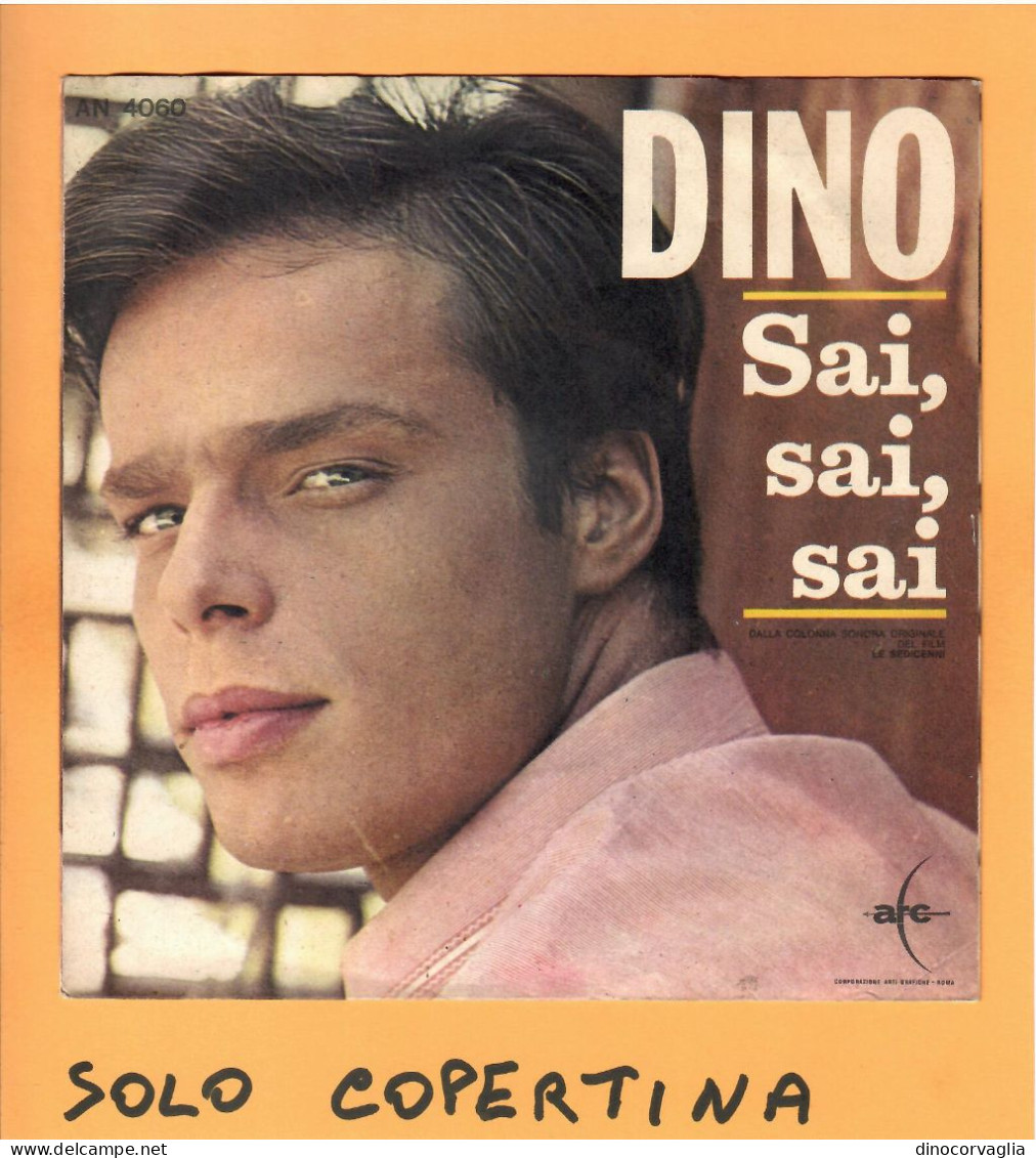 SOLO COPERTINA - 7" -  DINO - Il Ragazzo Di Ghiaccio - EX  ITA - Other & Unclassified