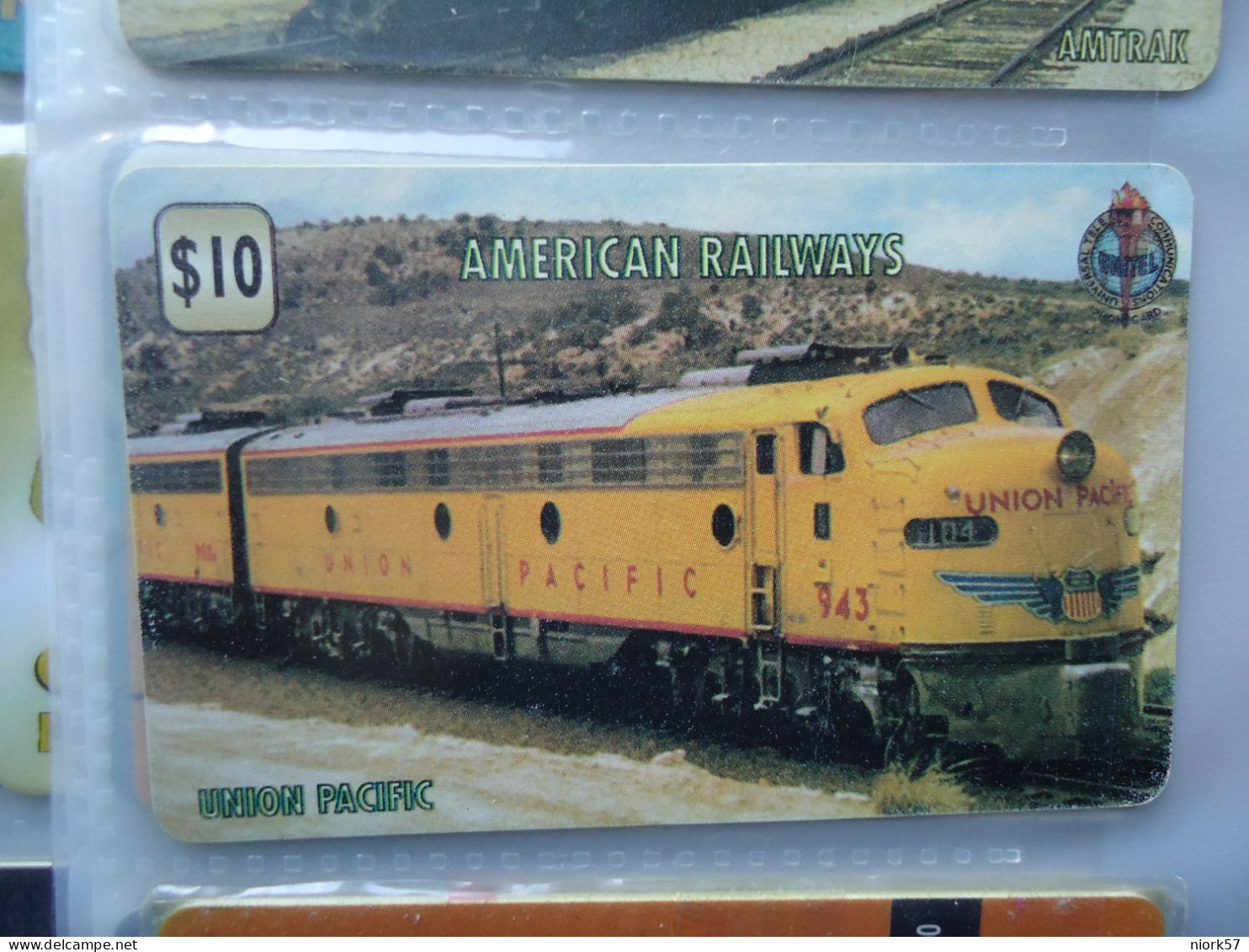 UNITED STATES  USA  CARDS AMERICAN RAILWAYS TRAIN TRAINS - Autres & Non Classés