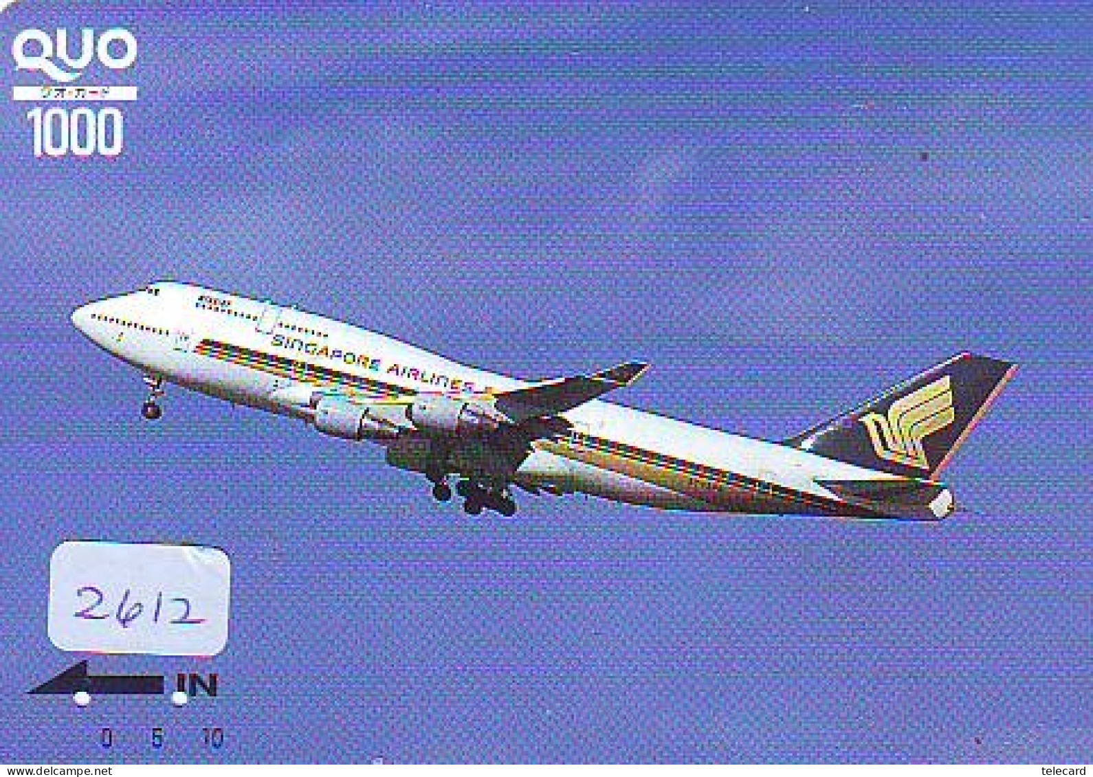 AIRLINE * SINGAPORE AIRLINES * (2612) AVIATION * AIRLINES   AIRPLANE * FLUGZEUG * - Aviones