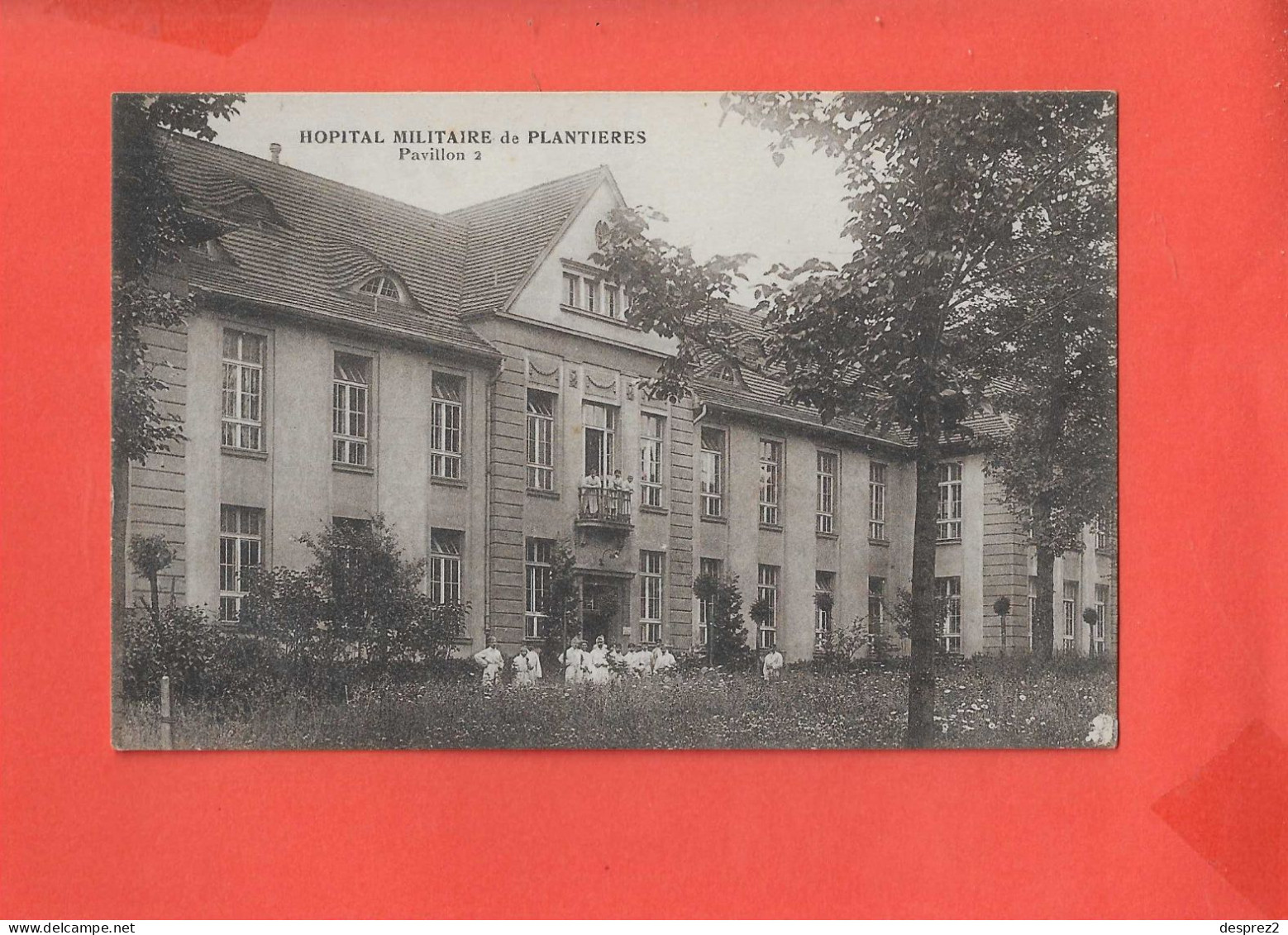 METZ ? Cpa Hopital Militaire De Plantieres Pavillon 2 - Santé