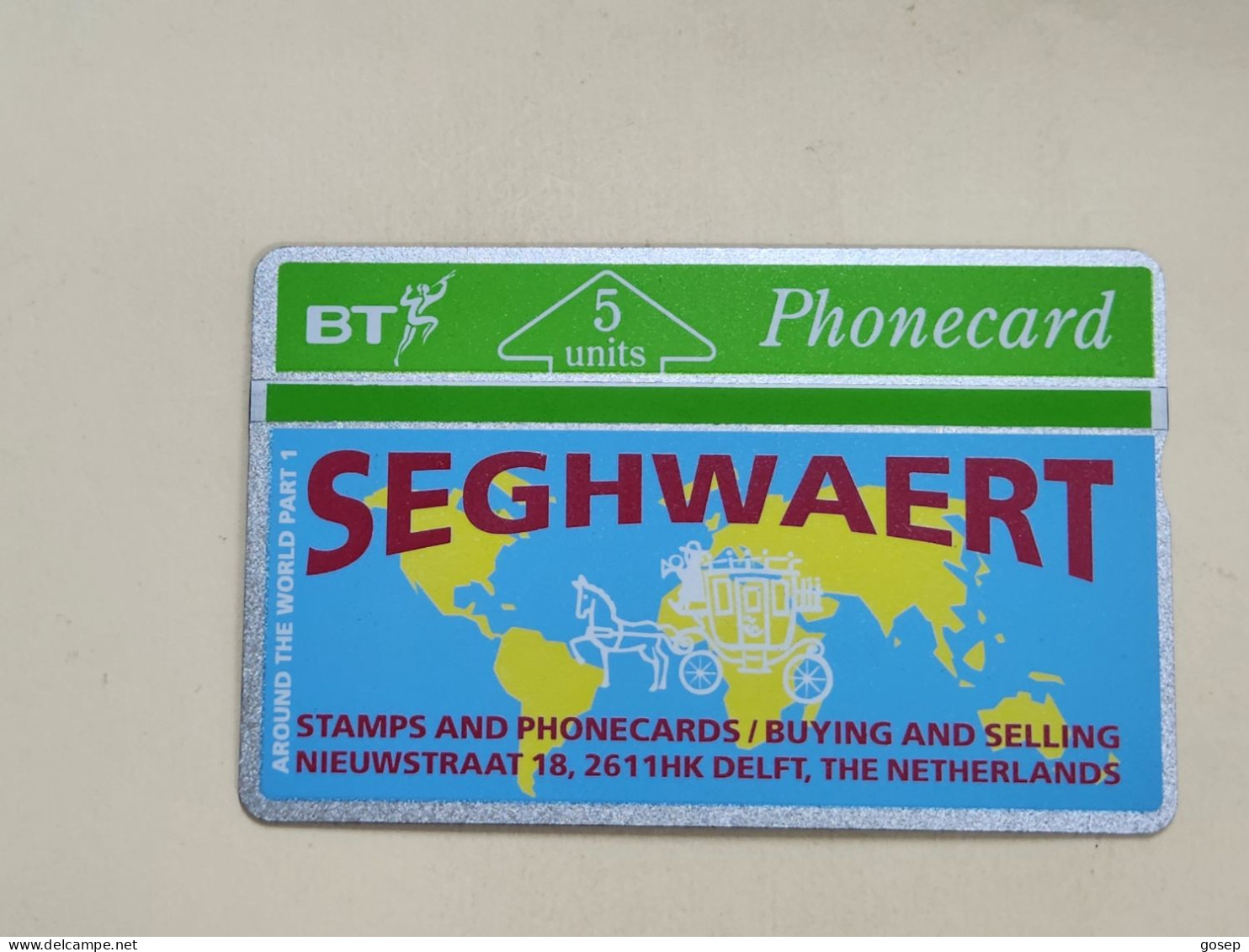 United Kingdom-(BTO-002)-SEGHWAERT-(1)(5units)(130H00830)-price Cataloge MINT-30.00£+1card Prepiad Free - BT Emissioni Straniere