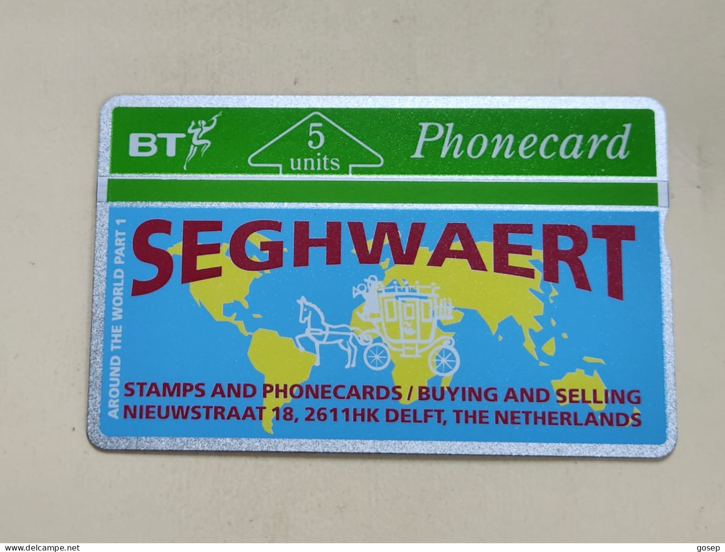 United Kingdom-(BTO-002)-SEGHWAERT-(2)(5units)(130H00971)-price Cataloge MINT-30.00£+1card Prepiad Free - BT Übersee