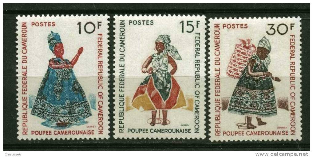 Rep. Cameroun  **  - S - 489 à 491 - Poupées Camerounaises - Cameroun (1960-...)