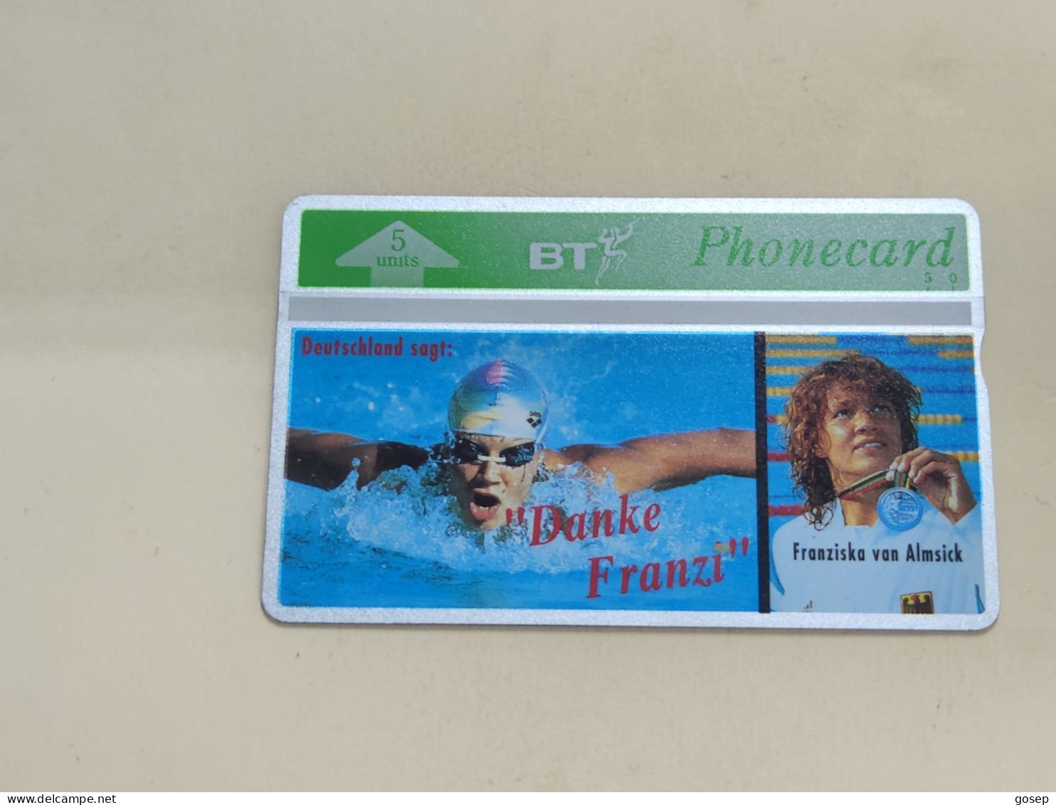 United Kingdom-(BTO-006)-DANKE FRANZI-(10)(5units)(231F18045)-price Cataloge MINT-4.00£+1card Prepiad Free - BT Emissioni Straniere