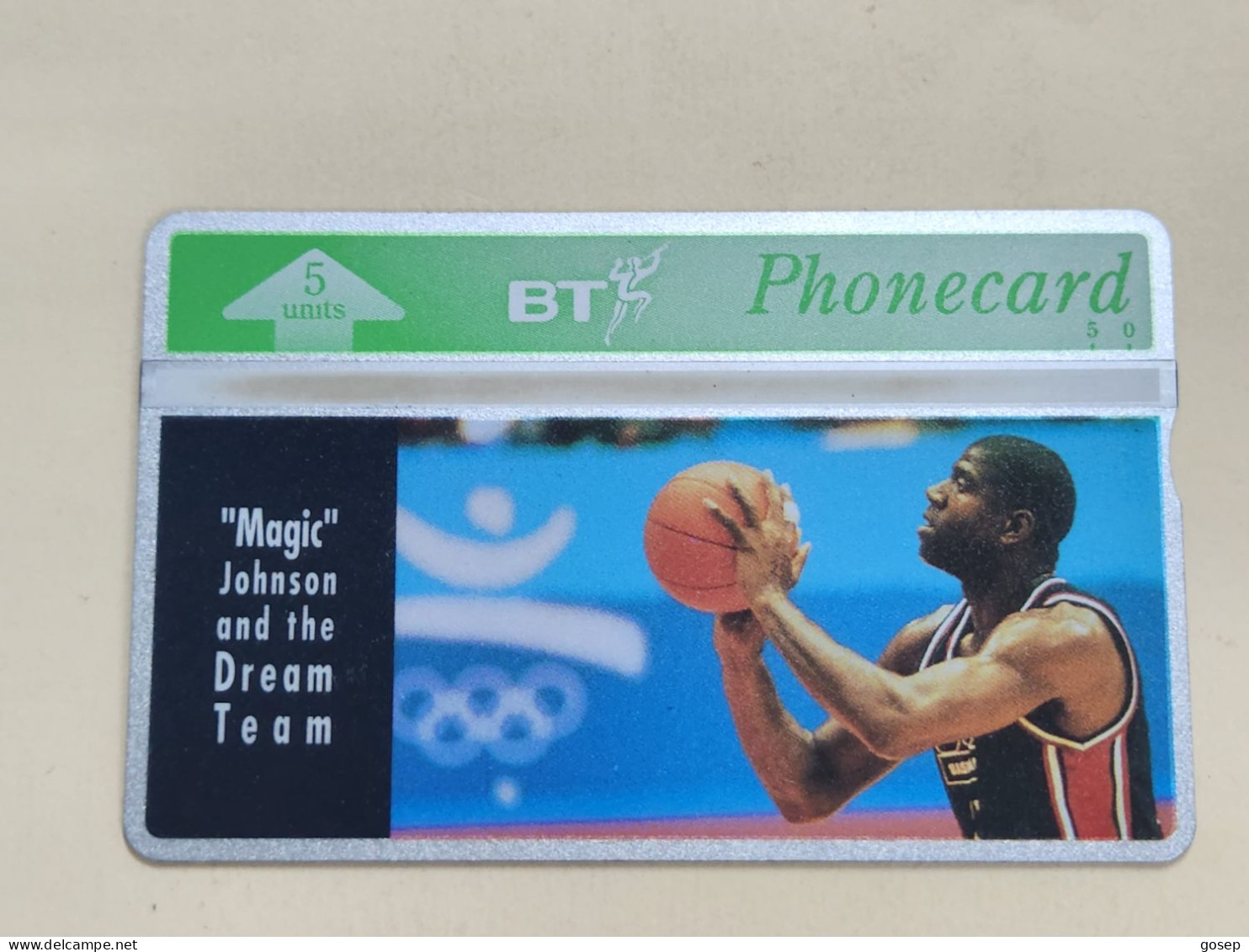 United Kingdom-(BTO-007)-MAGIC JOHNSON-(11)(5units)(231F25416)-price Cataloge MINT-12.00£+1card Prepiad Free - BT Übersee