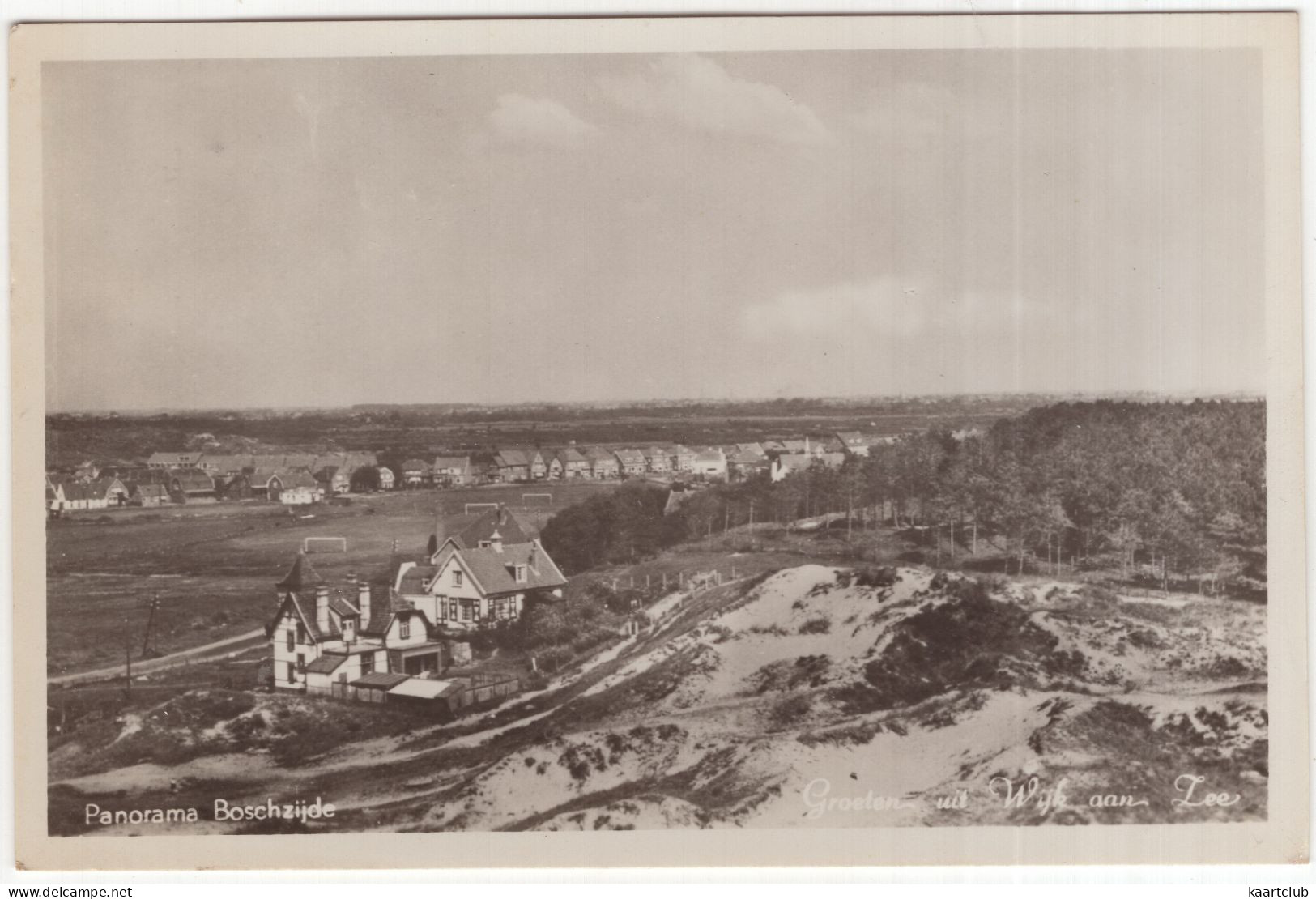 Panorama Boschzijde - Groeten Uit Wijk Aan Zee - (Noord-Holland, Nederland) 1949 - Uitg.: N. Schellevis-Hop, Wijk A/Zee - Wijk Aan Zee