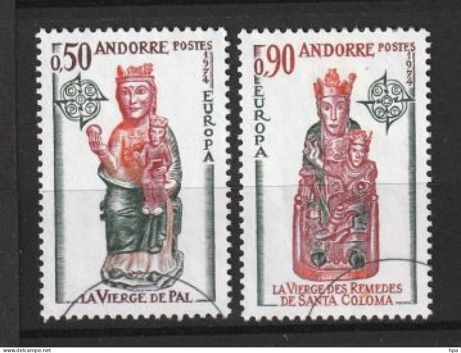 Yvert Et Tellier N° 237-238 - Oblitéré - Europa  - Sculptures - Used Stamps