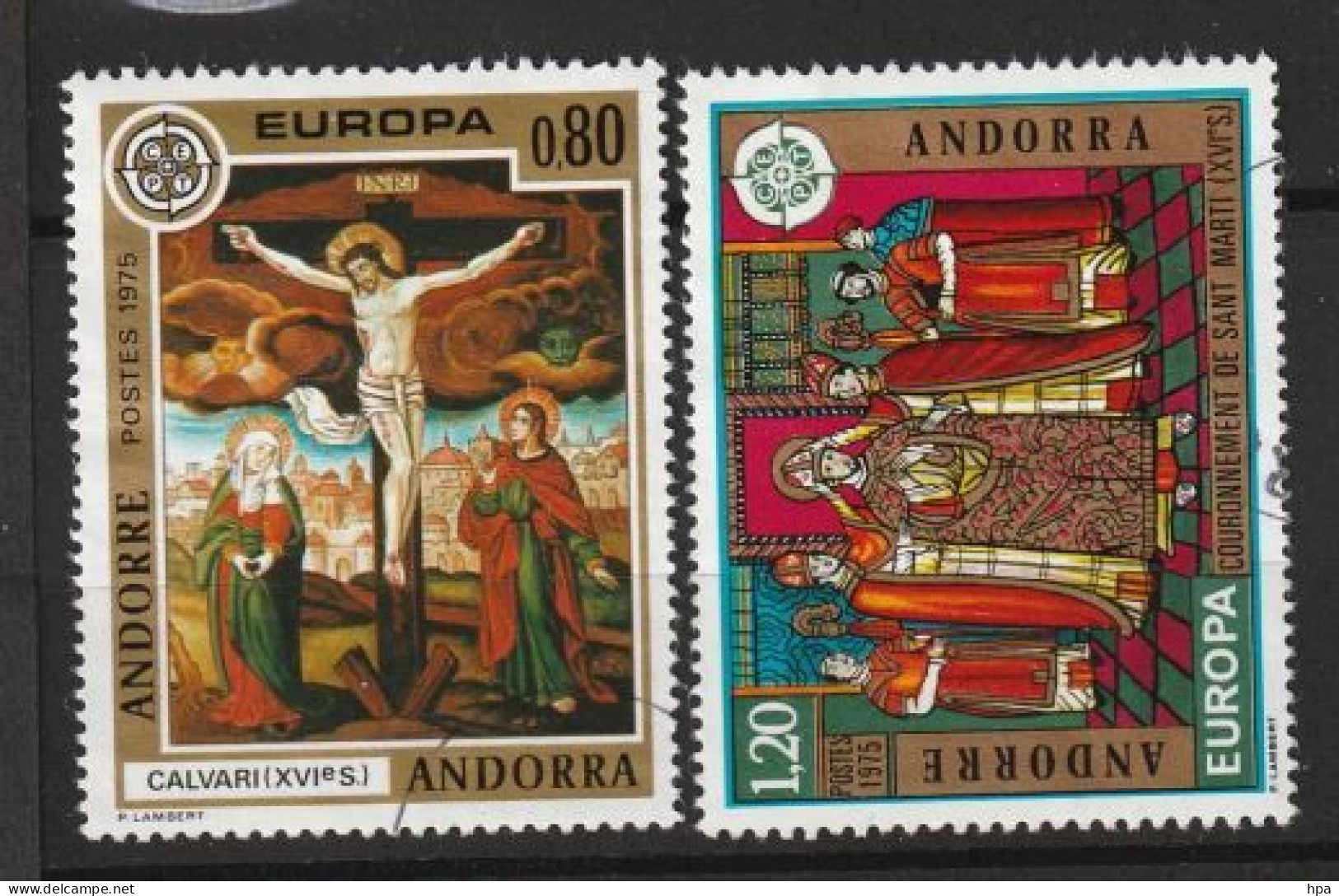 Yvert Et Tellier N°243-244 - Oblitéré - Europa  - Fresques De L'église De La Cortinada - Used Stamps