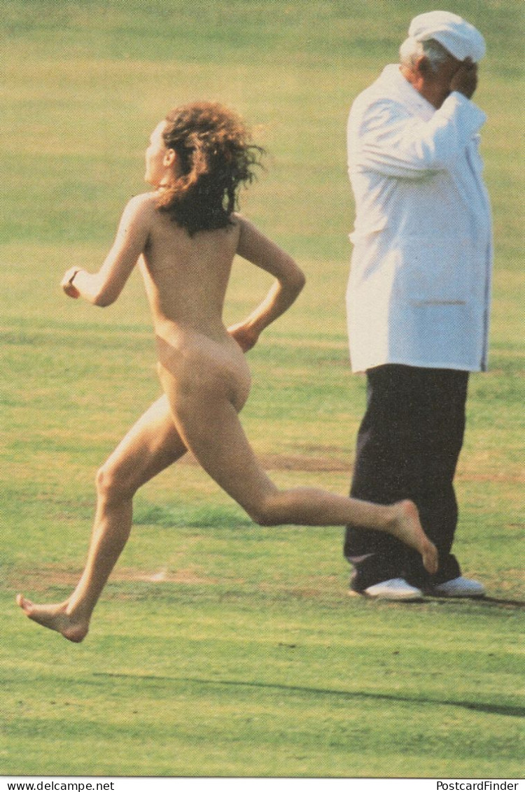 Female Streaker In 1988 Australia England Cricket Match Rare Postcard - Cricket