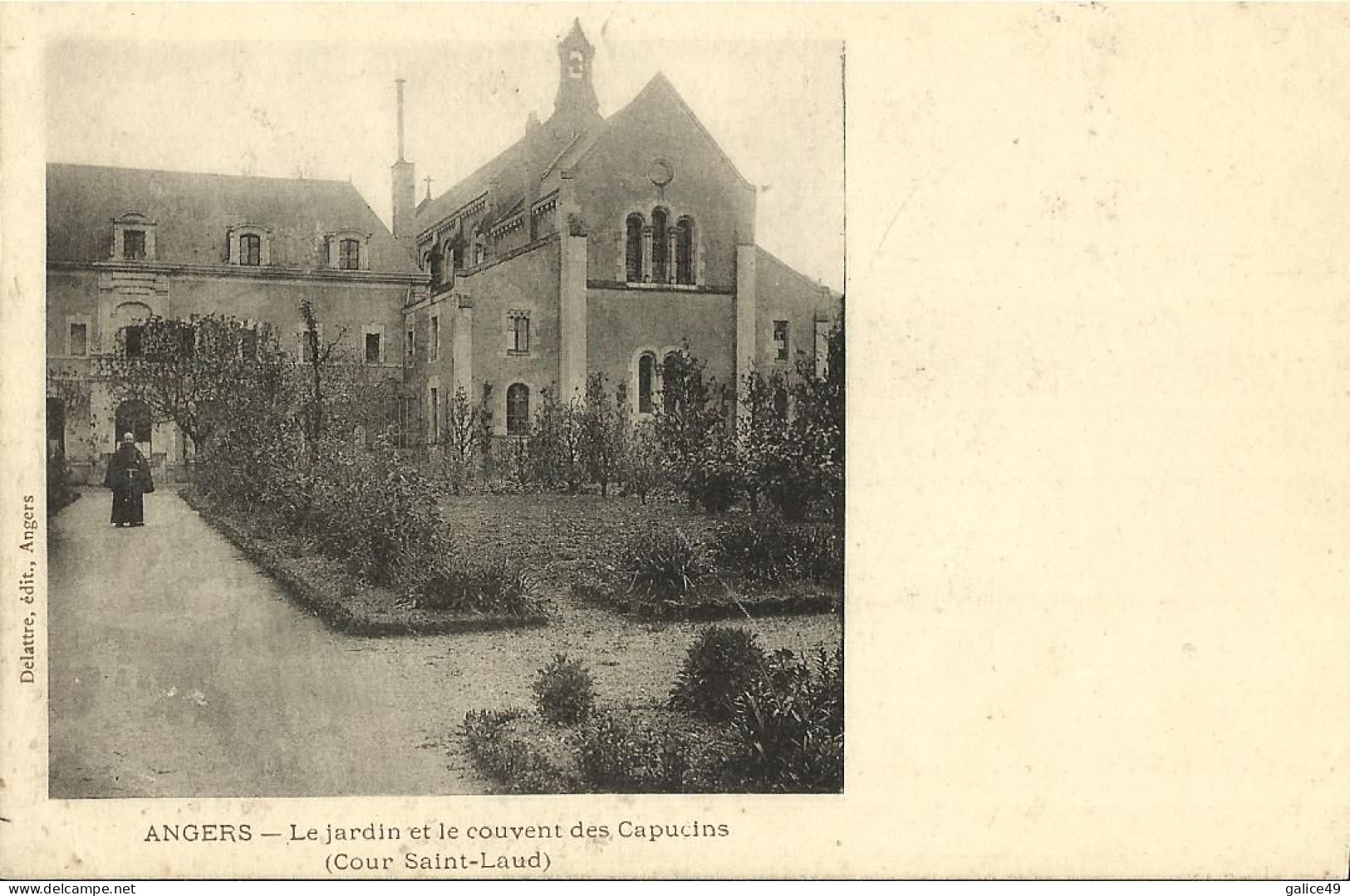 10838 CPA Précurseur Angers - Le Jardin Et Le Couvent Des Capucins (Cours Saint Laud) - Dos Non Divisé - Chateauneuf Sur Sarthe