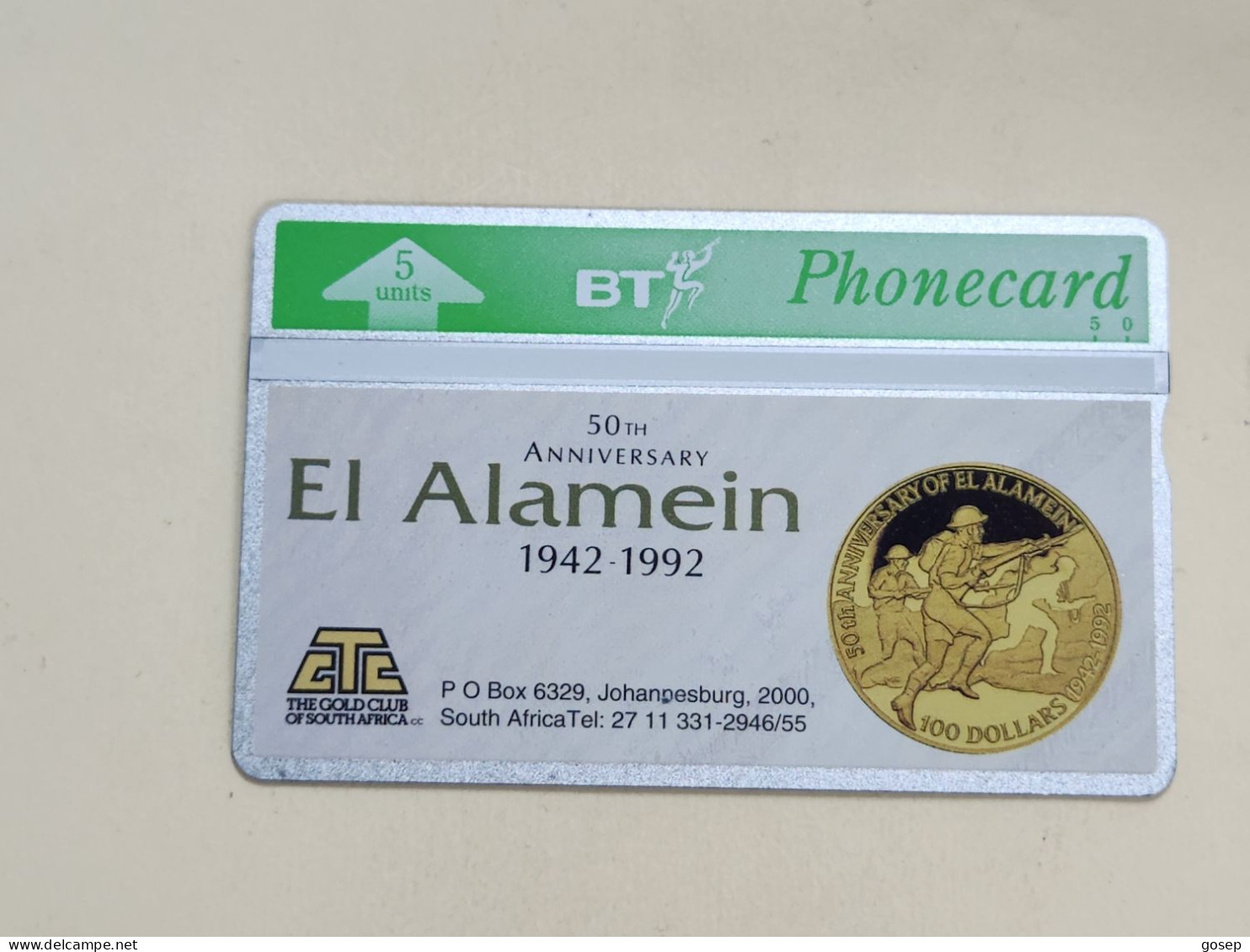 United Kingdom-(BTO-011)-EL Alamein $100-(23)(5units)(232C00950)-price Cataloge MINT-3.00£+1card Prepiad Free - BT Overseas Issues