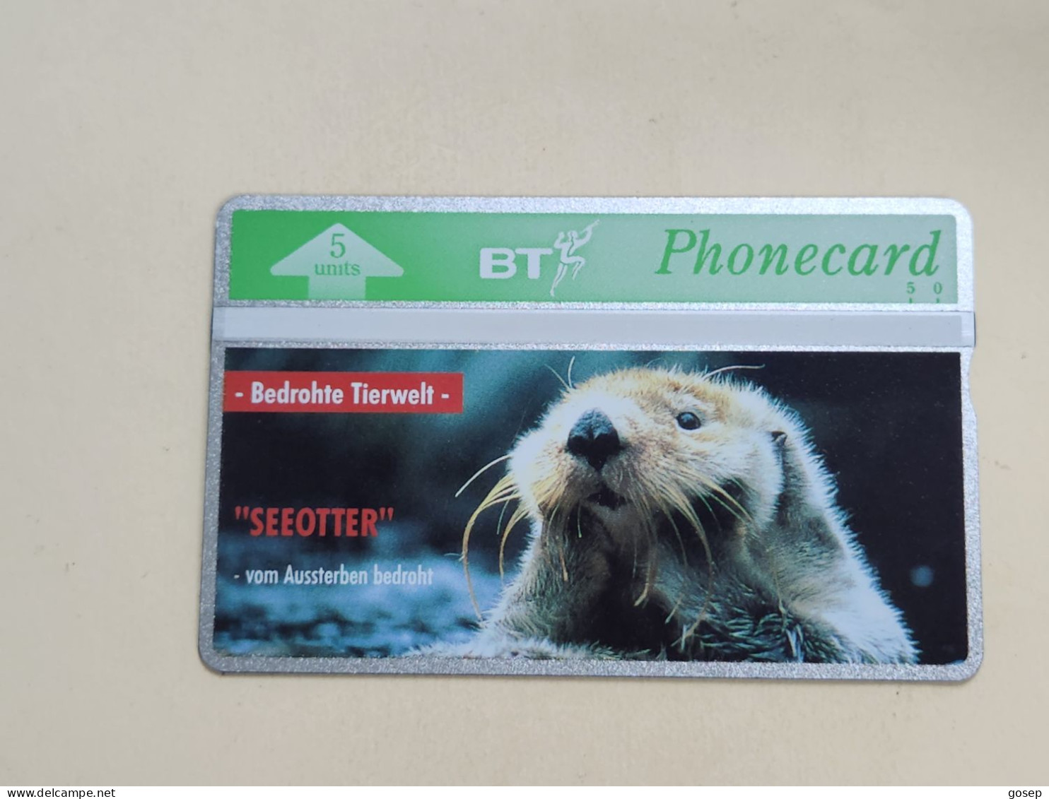 United Kingdom-(BTO-016)-SEEOTTER-(36)(5units)(302E83712)-price Cataloge MINT-4.00£+1card Prepiad Free - BT Emissioni Straniere