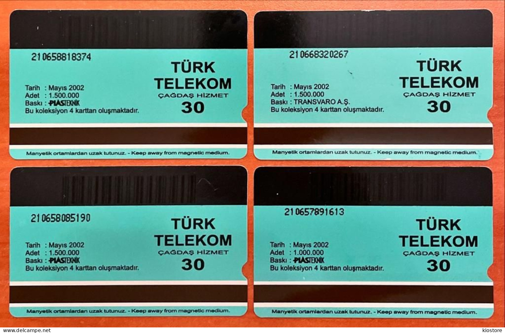 Turkey Turk Telecom Museum Series 4 PCS Set - Cultural