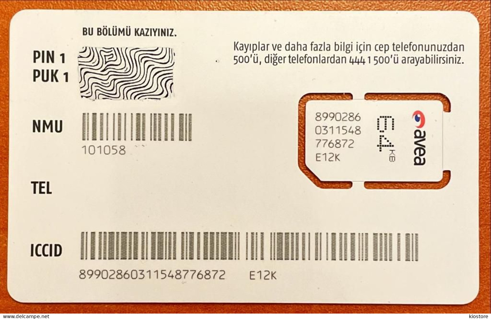 Turkey Avea Sim Card - Türkei