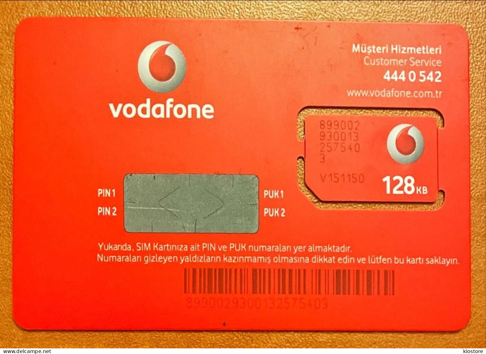 Turkey Vodafone 3G+ Sim Card - Türkei