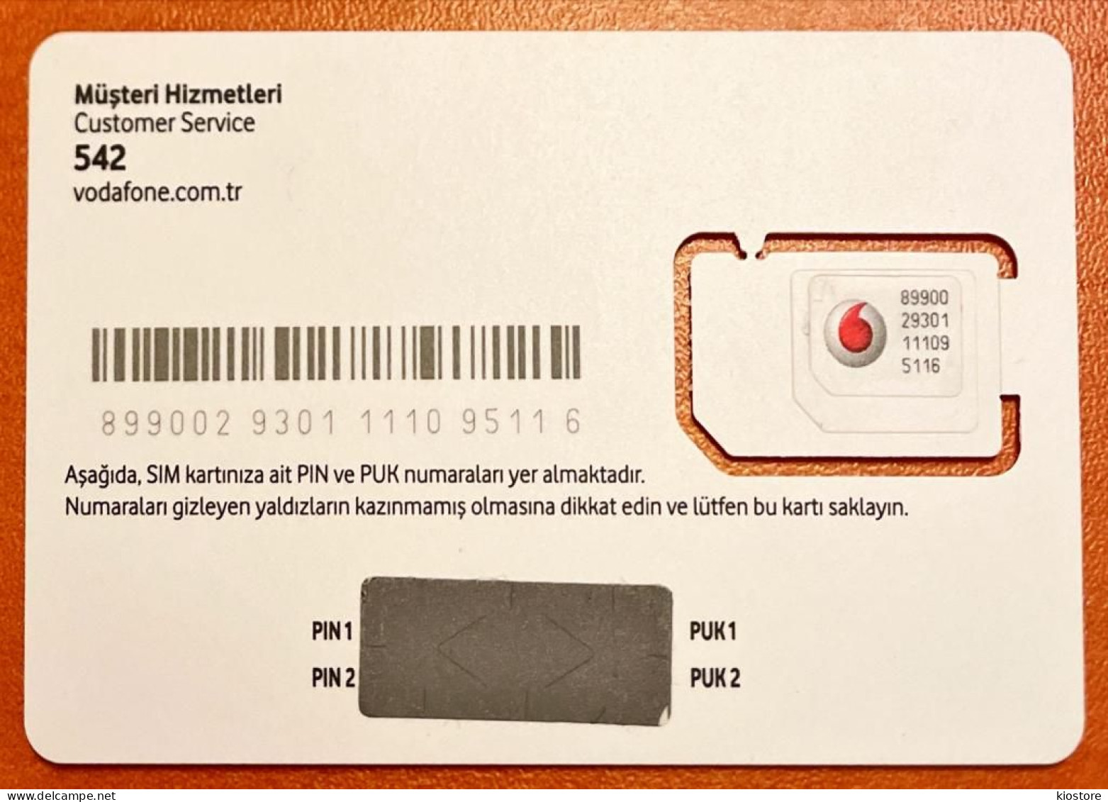 Turkey Vodafone Sim Card - Türkei