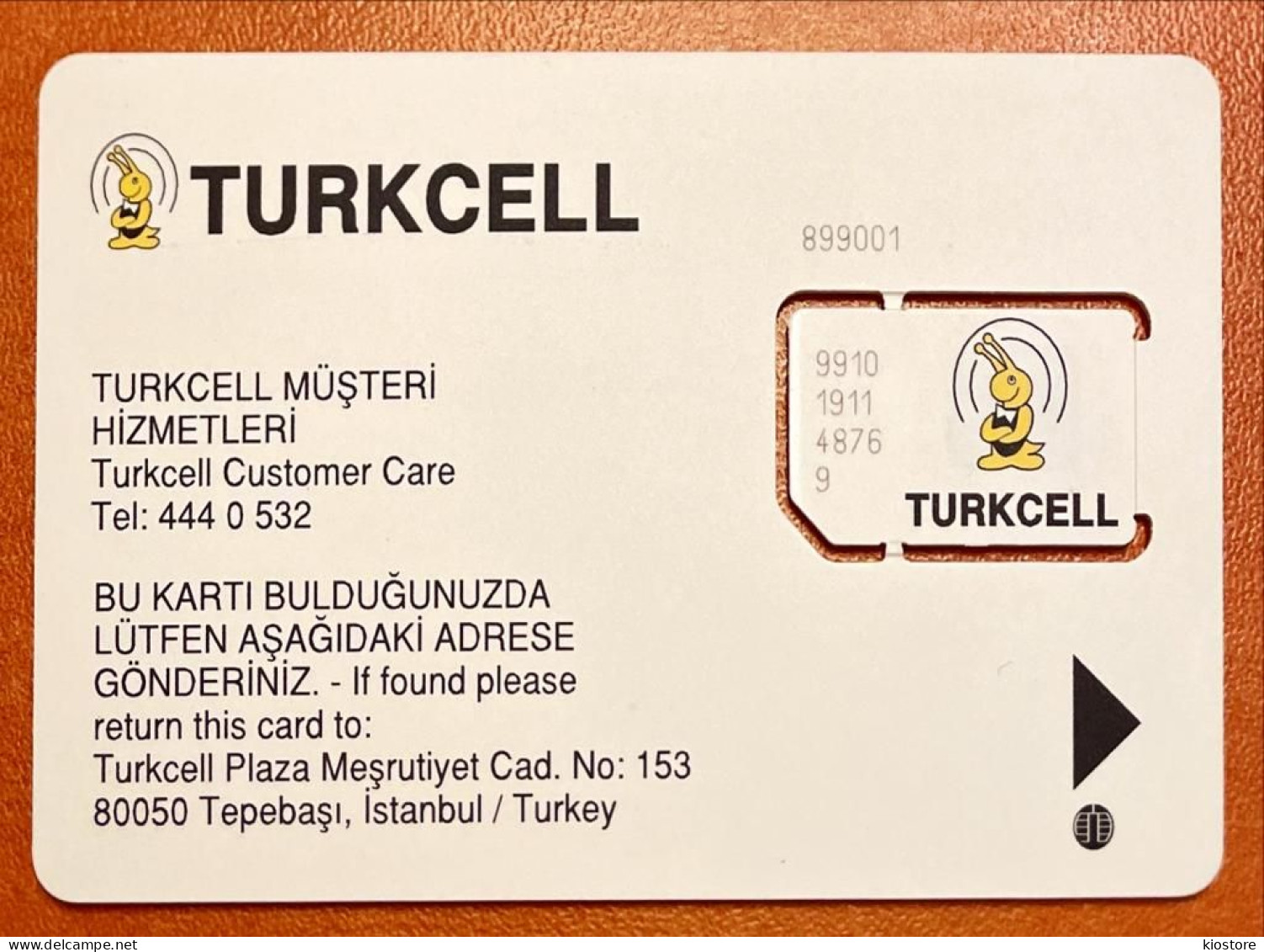 Turkey Turkcell 533 Sim Card - Türkei