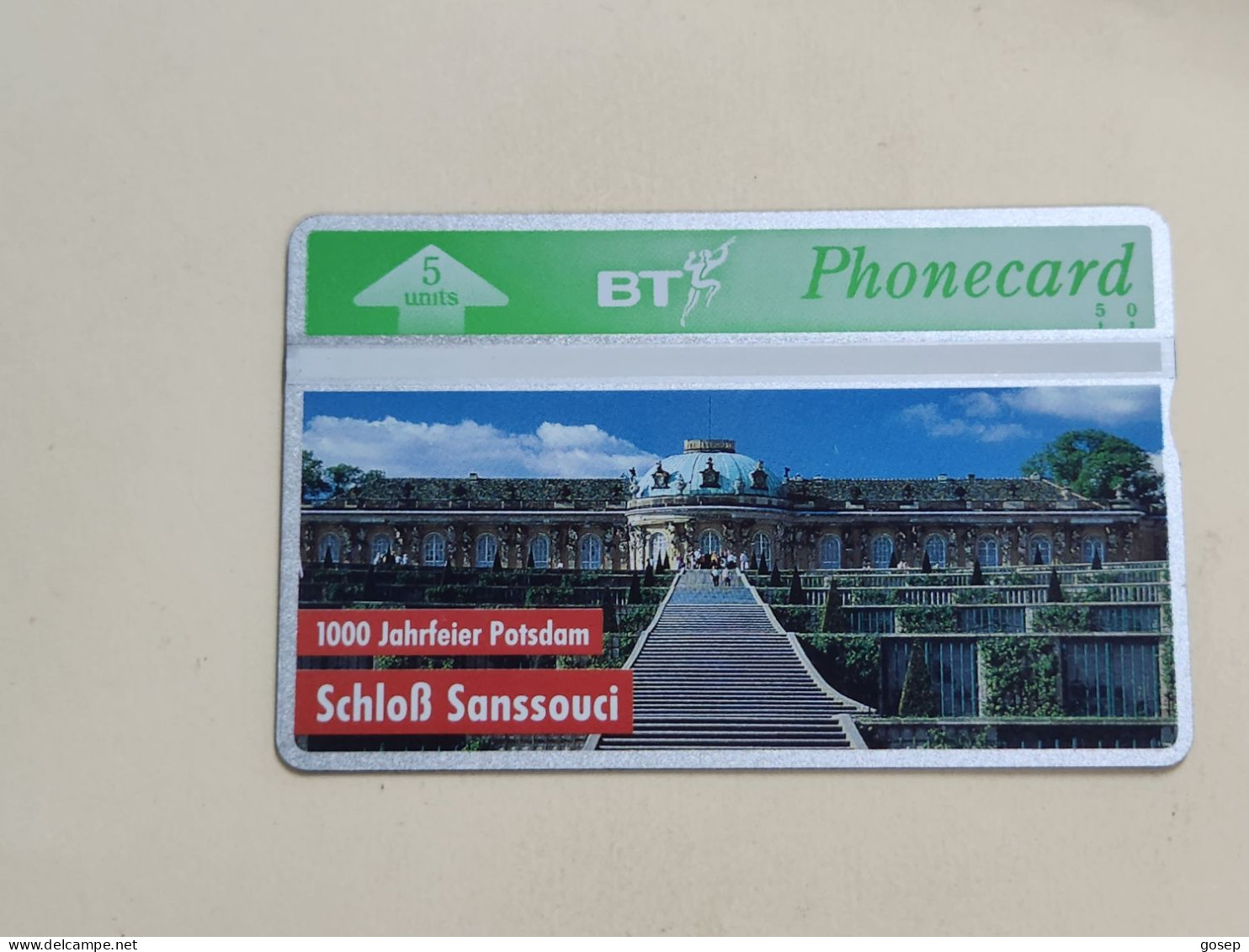 United Kingdom-(BTO-018)-SCHLOOS-sanssouci-(37)(5units)(302E95008)-price Cataloge MINT-4.00£+1card Prepiad Free - BT Buitenlandse Uitgaven