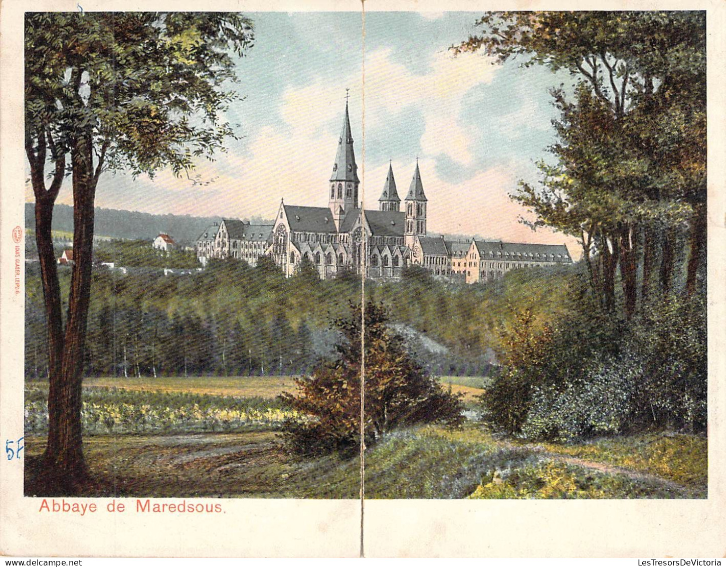 BELGIQUE - Carte Panoramique - Abbaye De Maredsous - Carte Postale Ancienne - Sonstige & Ohne Zuordnung