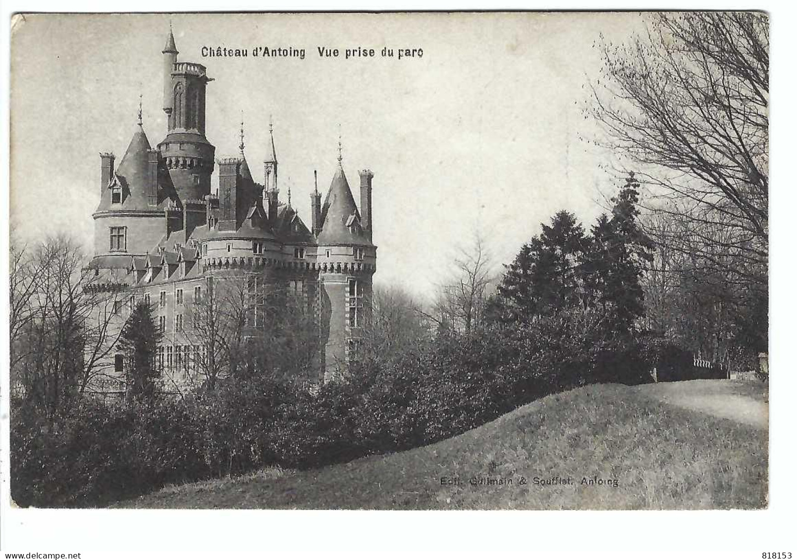 Antoing  Château  Vue Prise Du Parc 1911 - Antoing