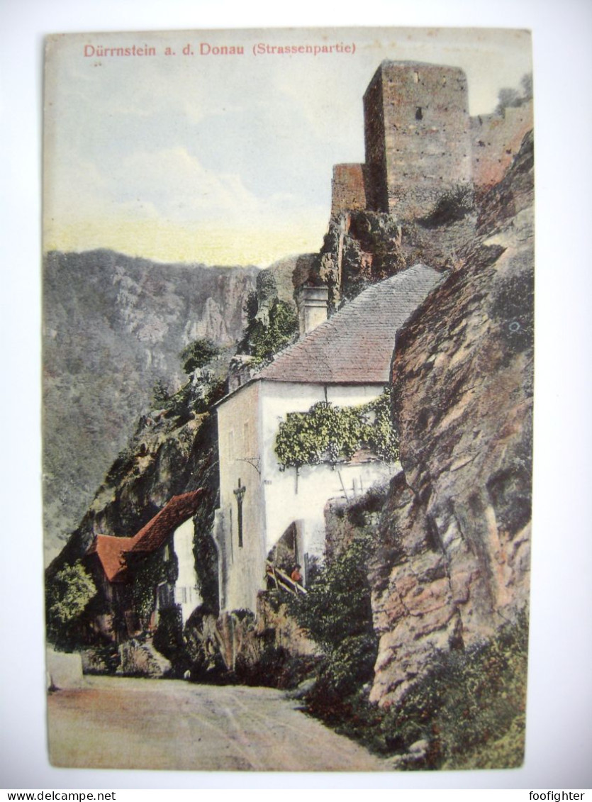 Dürnstein A. D. Donau (Wachau) - Straßenpartie, Ruine - Wachau