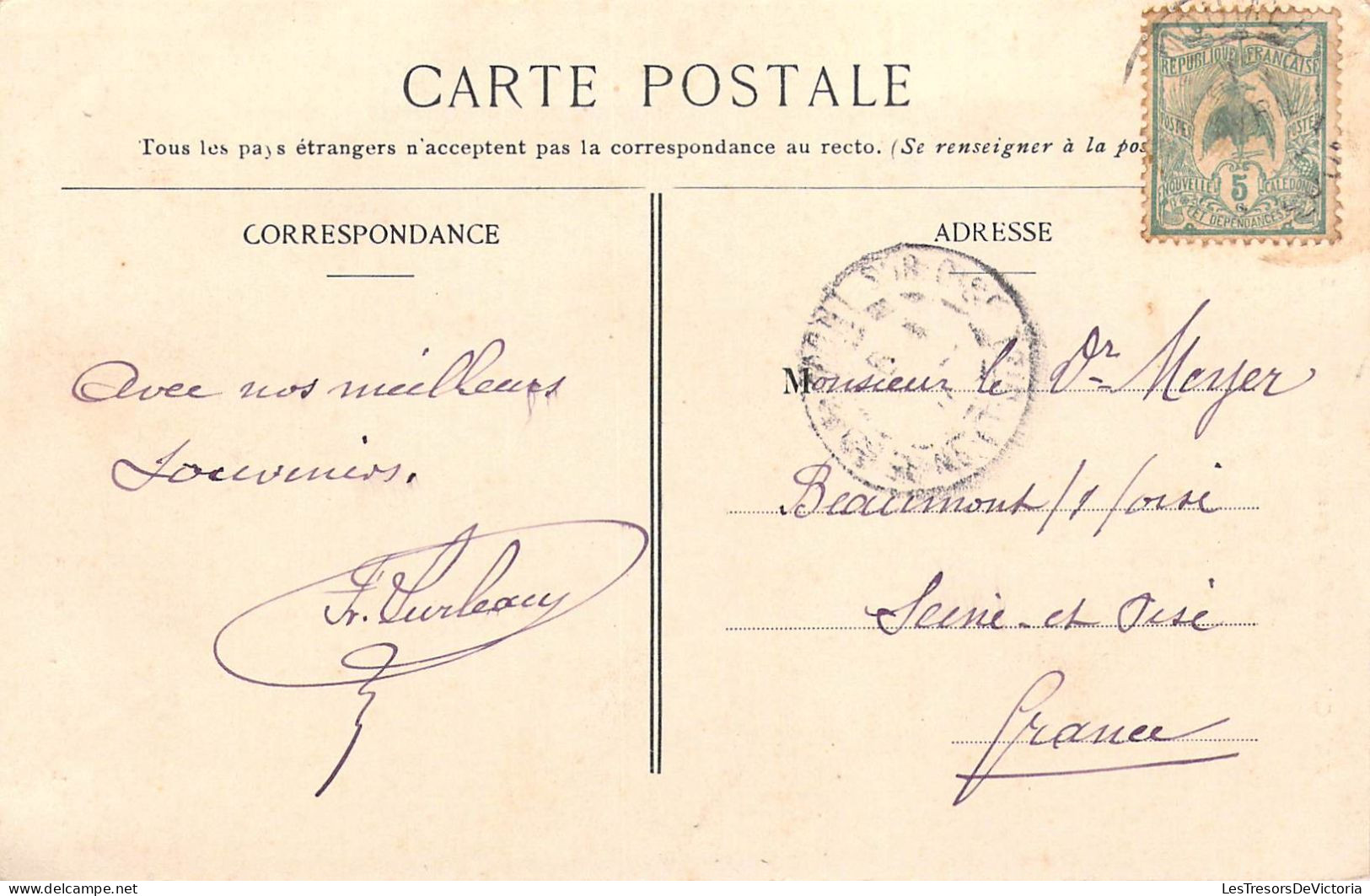 NOUVELLE CALEDONIE - Colonie Françaises - Carte Postale Ancienne - Nouvelle Calédonie