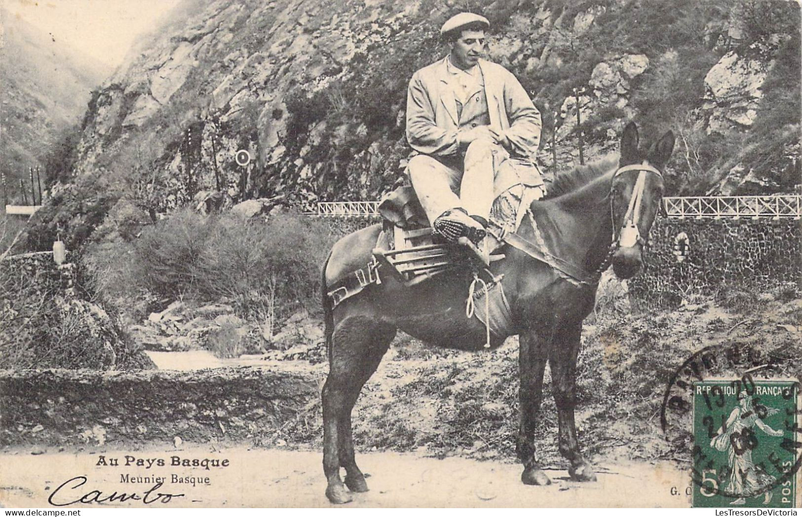 METIERS - PAYDANS - Meunier Basque - Carte Postale Ancienne - Campesinos