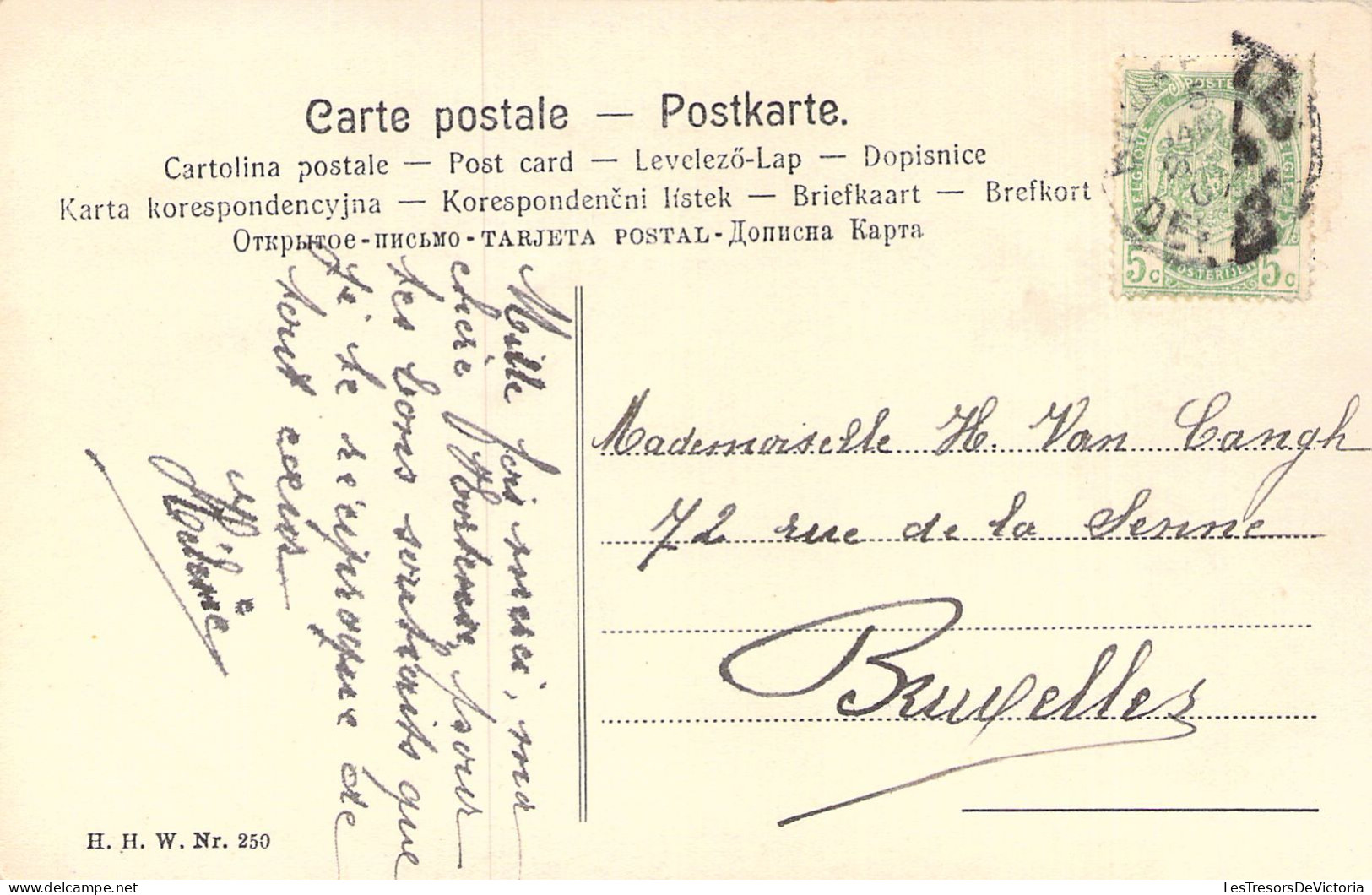 Nouvel An - Mes Meilleurs Voeux - Cerf Dans La Fôret - Carte Postale Ancienne - Nouvel An