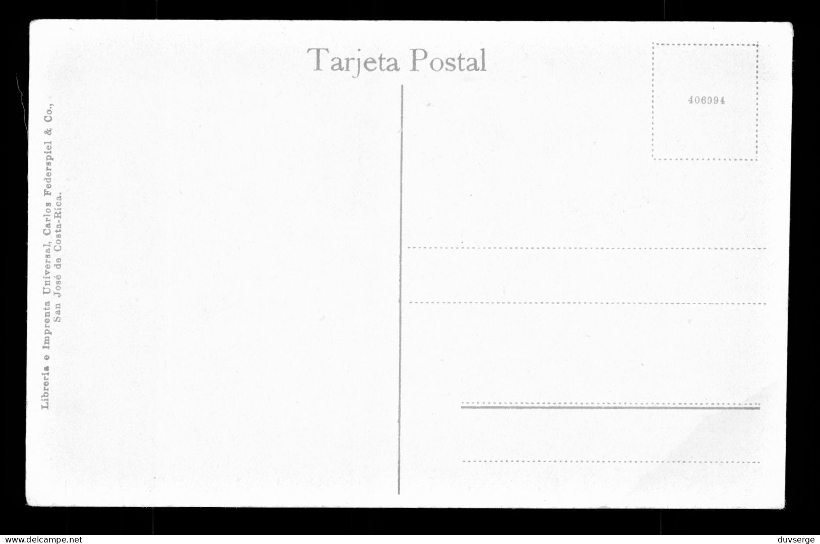 Costa Rica America Central San Jose Correos Y Telegrafos ( Formato 9cm X 14cm ) - Costa Rica